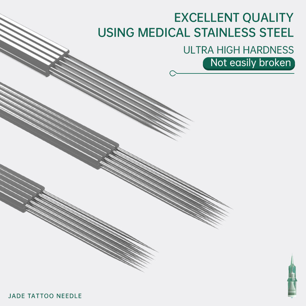 Jadeite Green Tattoo Cartridges Needles 0.25/0.30/0.35MM-Box of 20