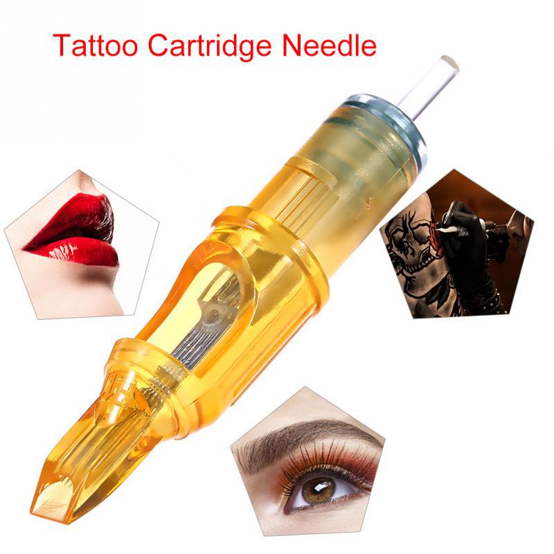 Yellow Tattoo Cartridges Needles Mixed Sizes