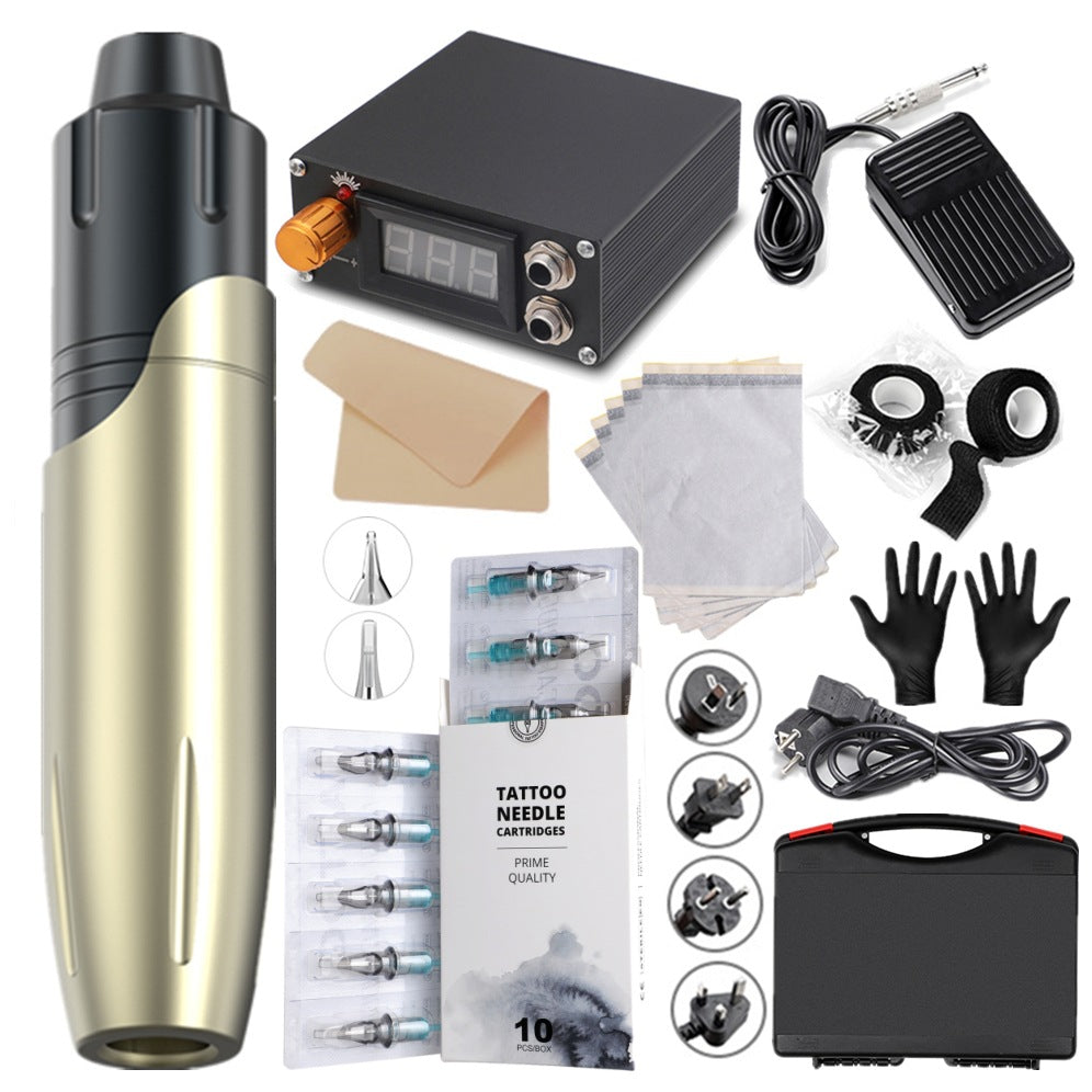 Tattoo Pen Kit – Complete Rotary Machine Set with Motor Suitable for Tattoos & Permanent Makeup