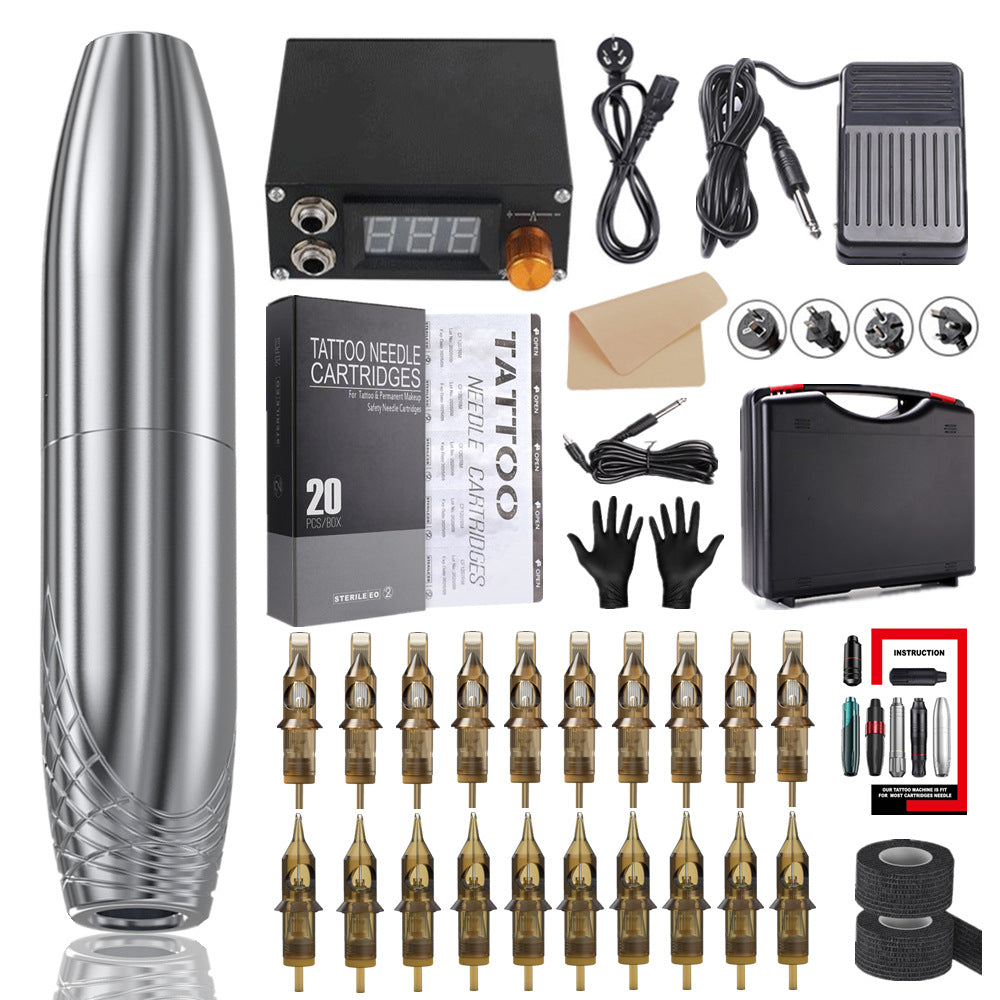 All-in-One Tattoo Pen Kit – Motorized Rotary Machine Set for Tattoos & Permanent Makeup